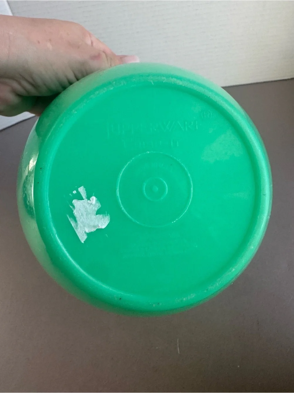 Vintage TUPPERWARE Jadite Crisp It Small Lettuce Keeper w/ lid